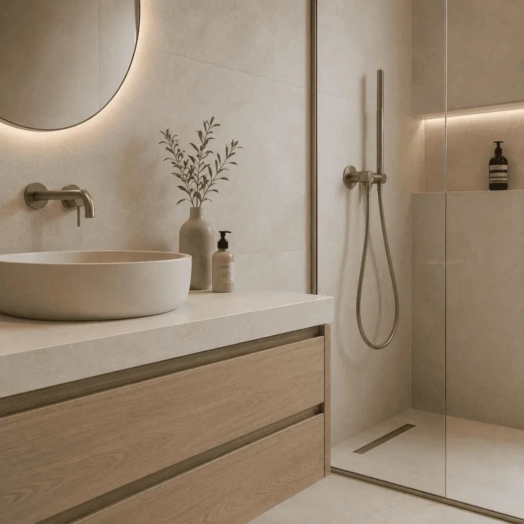 Kleine Badezimmer Ideen 3 Materialen