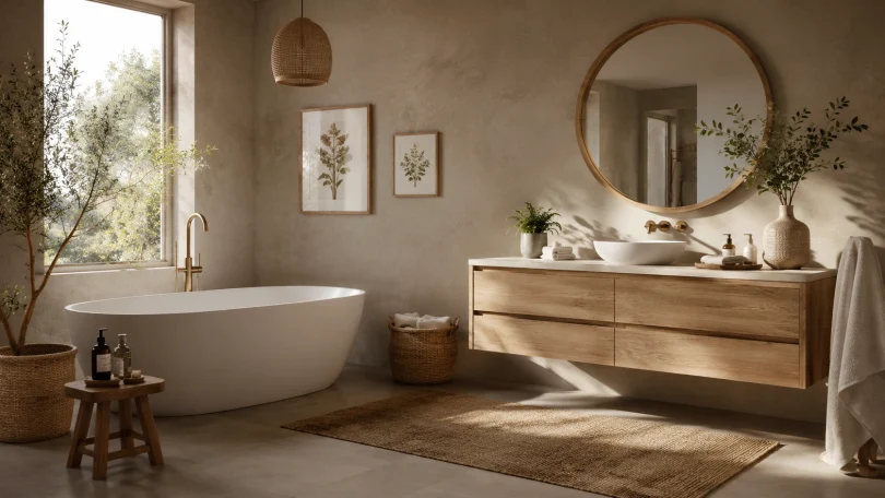 Badezimmer Wanddeko