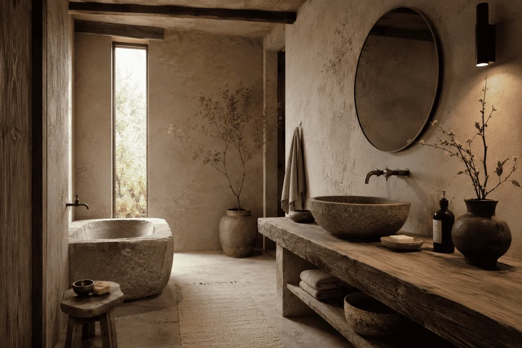 Badezimmer Deko Ideen modern: So gestaltest du dein Bad stilvoll und zeitlos 3 Japanischer Wabi-Sabi-Ansatz