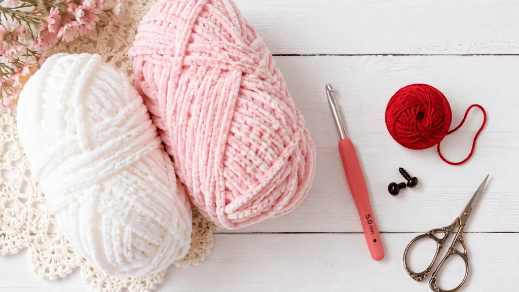 How to Crochet a Cute Cat Amigurumi & Strawberry Purse 2 Materials and Tools