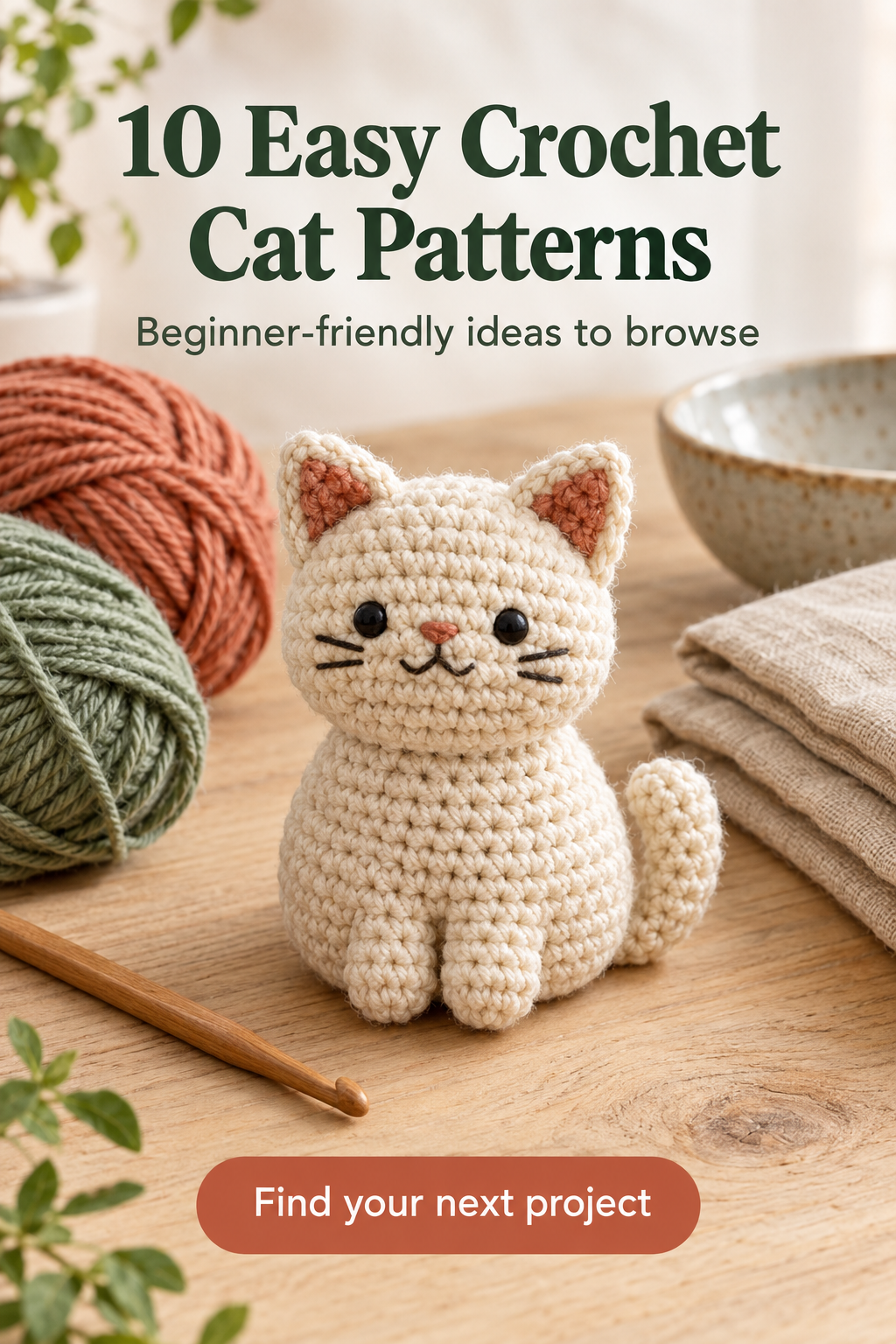 10 Easy Crochet Cat Pattern for Beginners: Find Your First Make 7 10 easy crochet cat pattern for beginners to explore and compare
