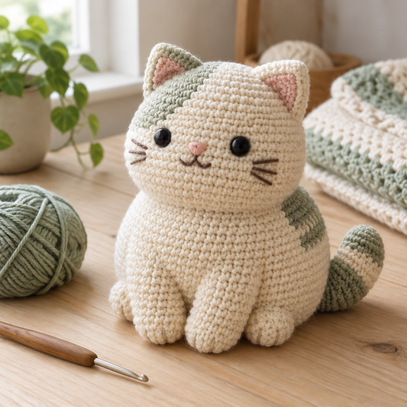 3 No-Sew Chubby Cat Crochet Pattern Ideas to Explore