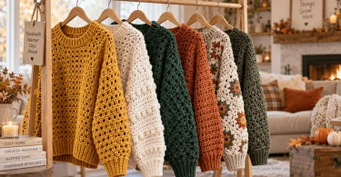 Crochet Sweater Pattern: Easy & Free Cable Knit Style