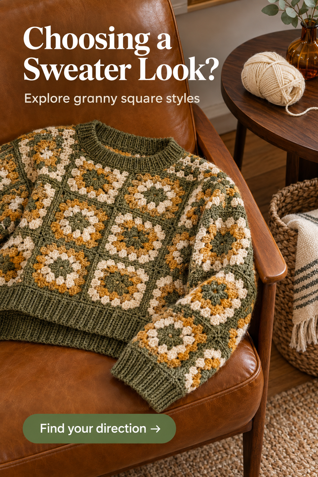 Granny Square Crochet Sweater: Styles, Colors, and Design Tips 4 Granny square sweater style ideas to compare by motif arrangement and color mood