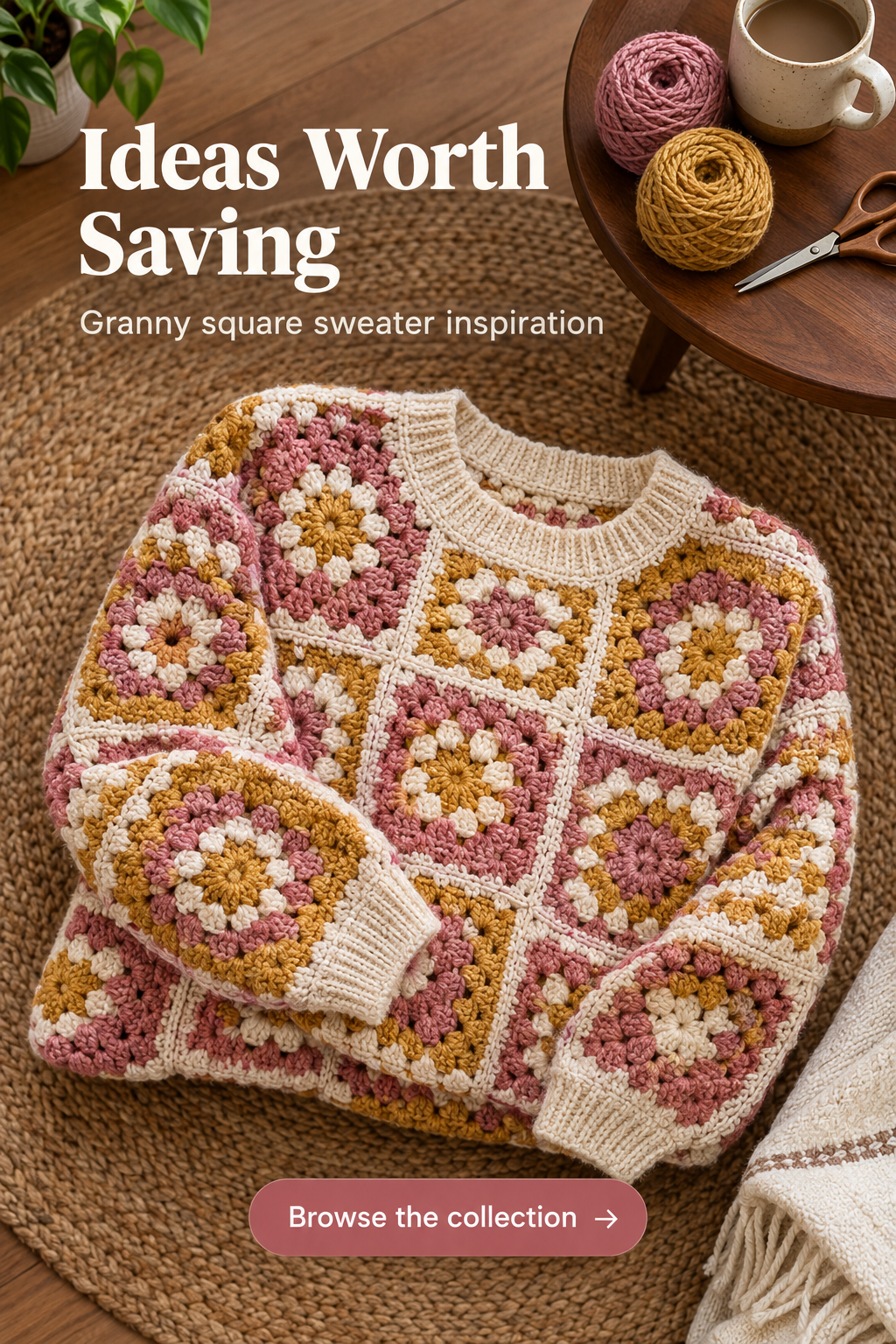 Granny Square Crochet Sweater: Styles, Colors, and Design Tips 7 Granny square sweater ideas featuring varied motif layouts and color moods