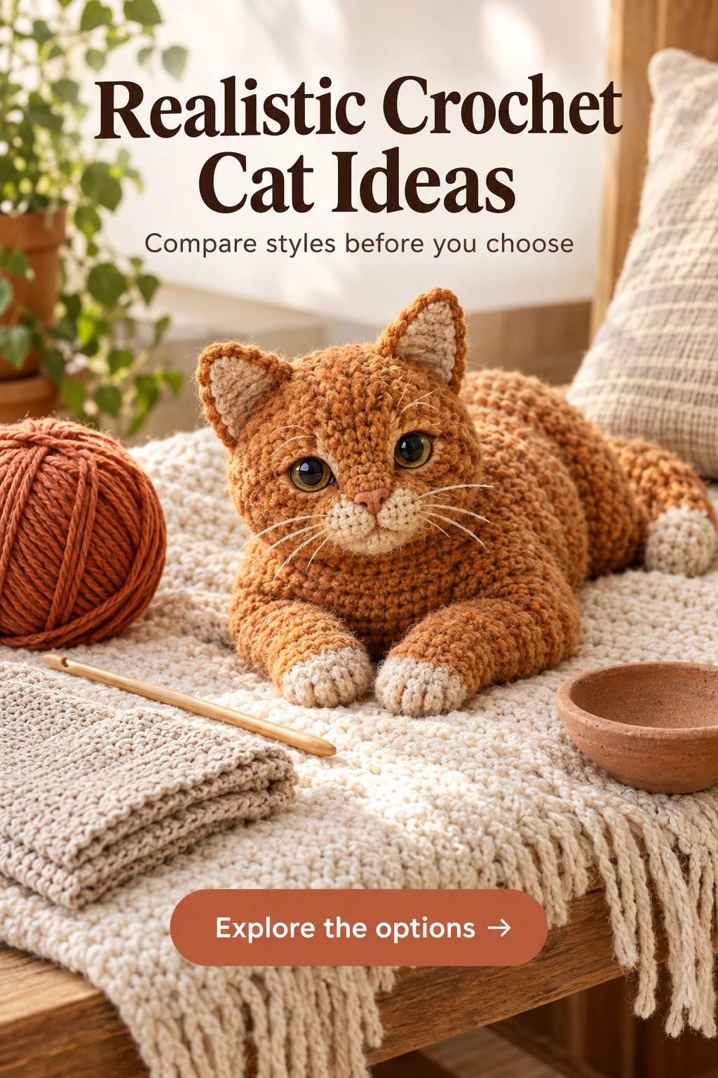 Crochet cat pattern ideas to compare when choosing a more natural-looking style