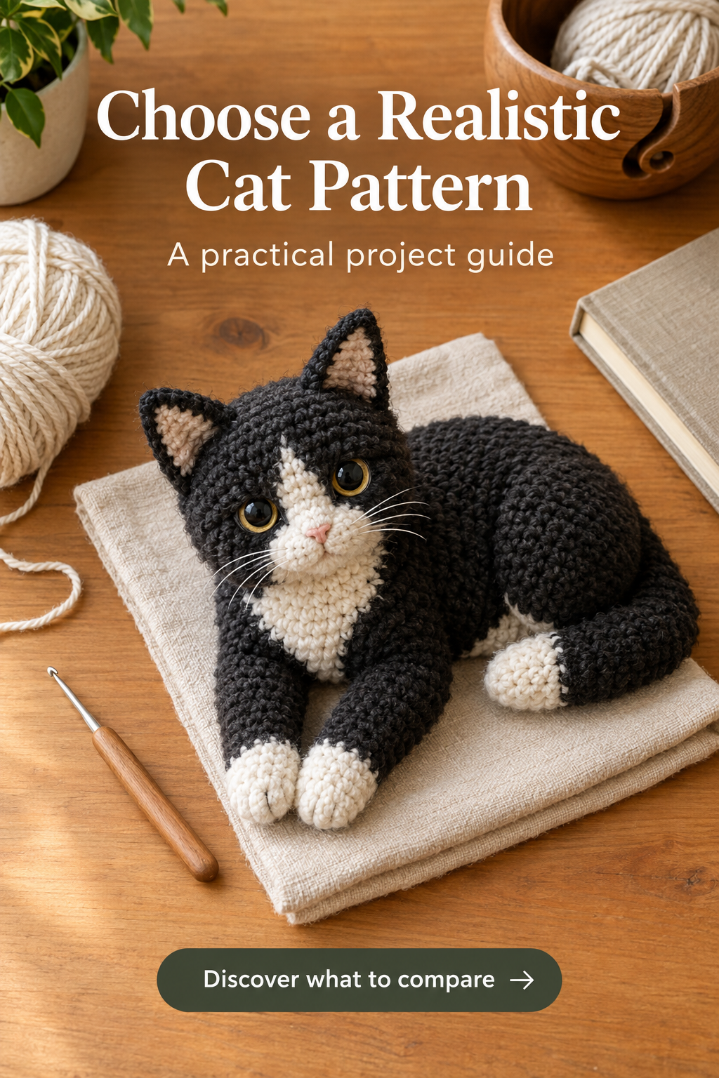 A practical guide to choosing a realistic crochet cat pattern that suits a planned project
