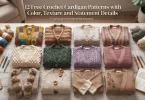 12 Free Crochet Cardigan Patterns with Color, Texture and Statement Details