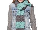 Bernat Beginner Scarf shown in the original Yarnspirations pattern photograph