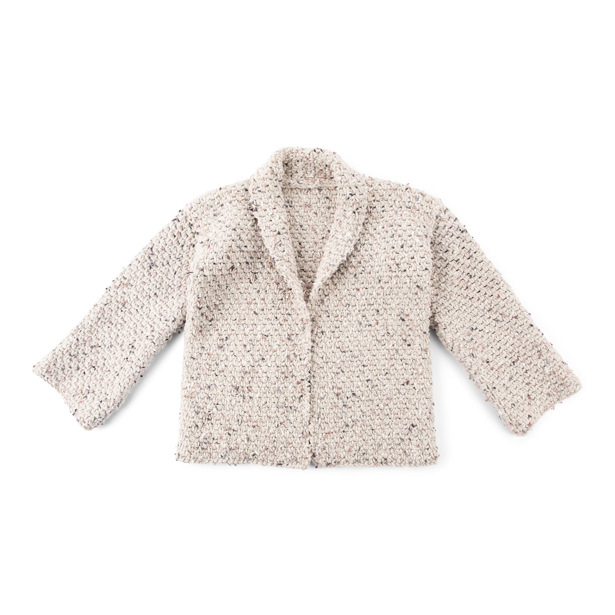 12 Easy Free Crochet Cardigan Patterns for Relaxed Everyday Layers 6 Bernat Building Blocks Crochet Cardigan — crochet cardigan pattern photo from Yarnspirations