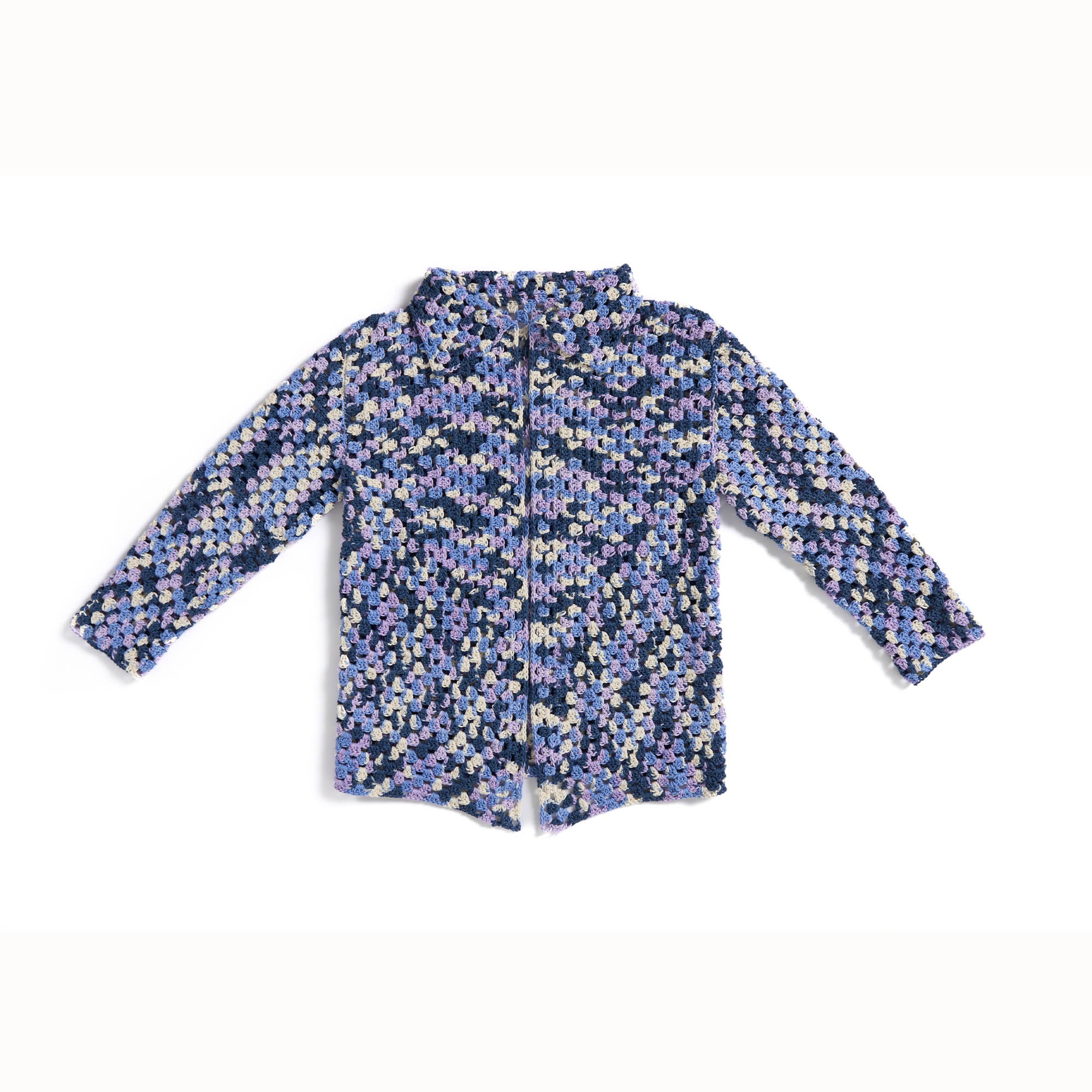 Caron Comfort Crochet Cardigan — crochet cardigan pattern photo from Yarnspirations