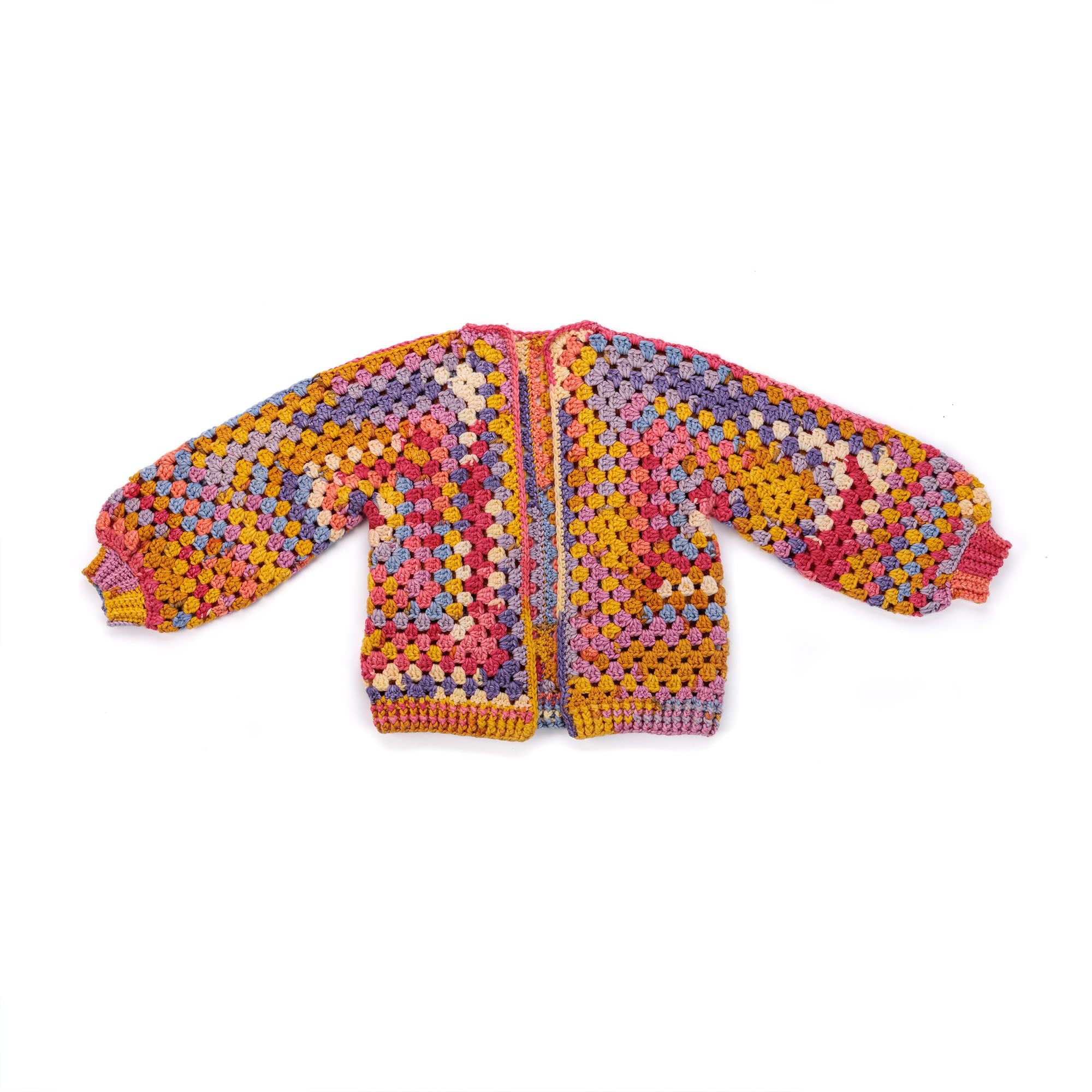 Caron Crochet Hexi-Cardigan — crochet cardigan pattern photo from Yarnspirations