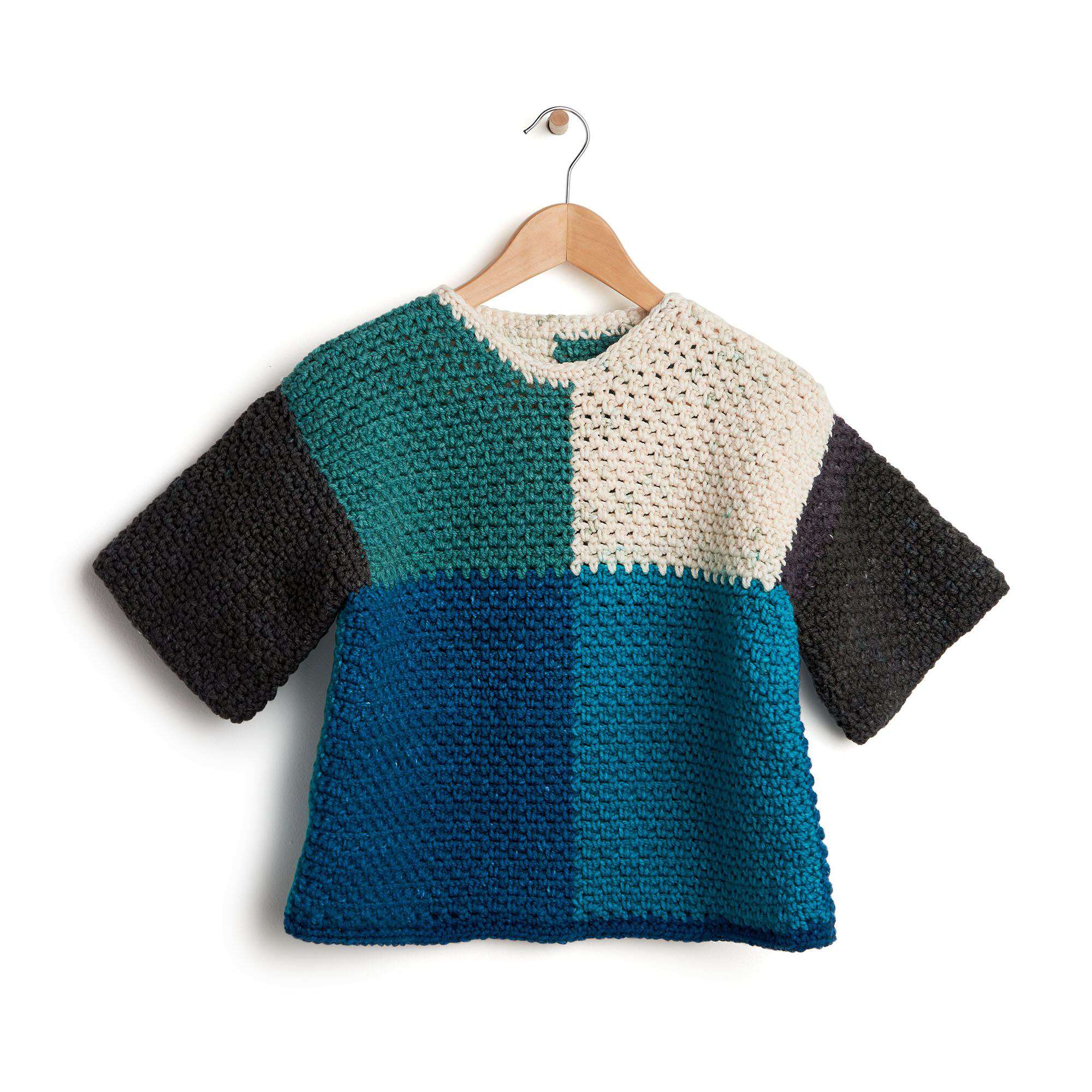 Caron Downtime Crochet Pullover original crochet pullover photograph