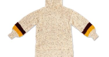 Caron Tweedy Crochet Pullover crochet sweater shown in the original Yarnspirations photograph