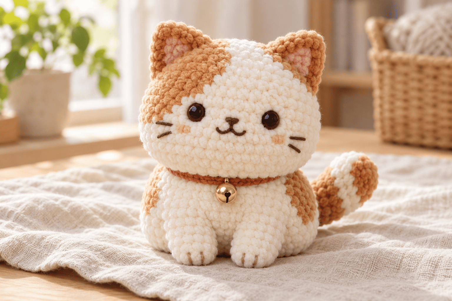 35+ Free Crochet Cat Patterns You’ll Love 9 Handmade crocheted plush cat, no-sew amigurumi pattern inspiration
