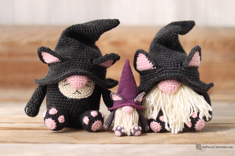 Cat Gnomes with Beard or Muzzle crochet project by Jen Hayes Creations