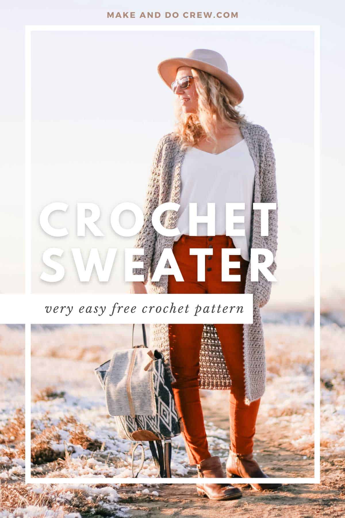Elevation Duster Cardigan — crochet cardigan pattern photo from Make & Do Crew