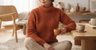 Free Caron Crochet Turtleneck Pullover Pattern