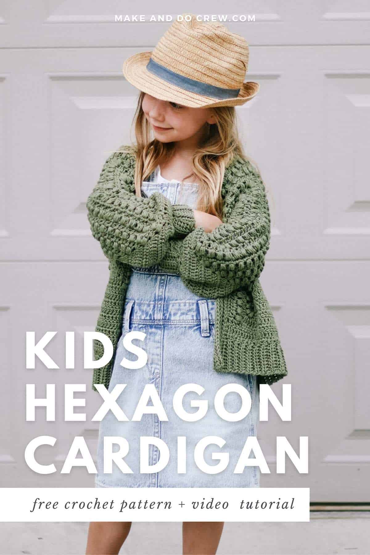 Mini Mezzo Cardigan — crochet cardigan pattern photo from Make & Do Crew