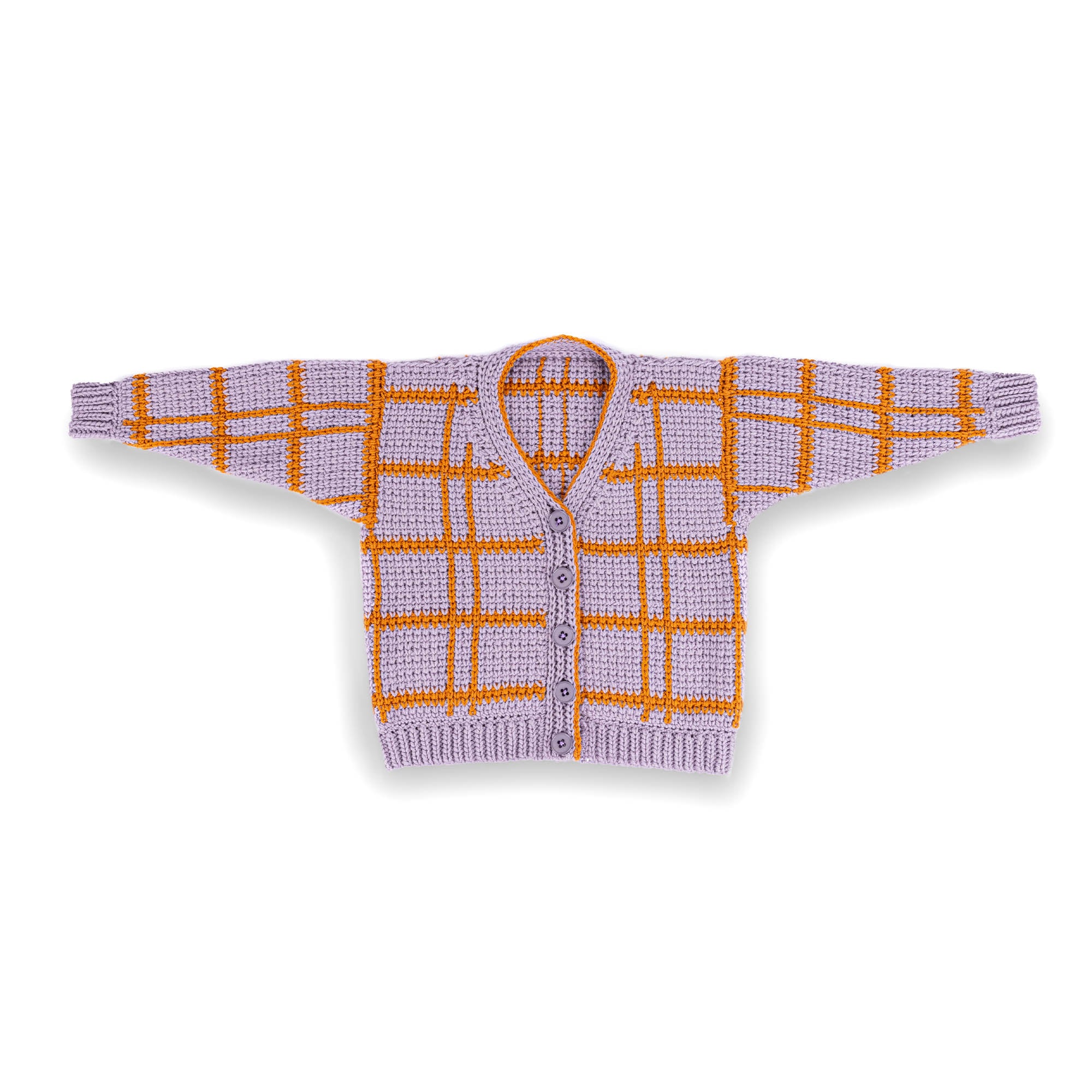 Patons Crochet Campus Cardigan — crochet cardigan pattern photo from Yarnspirations