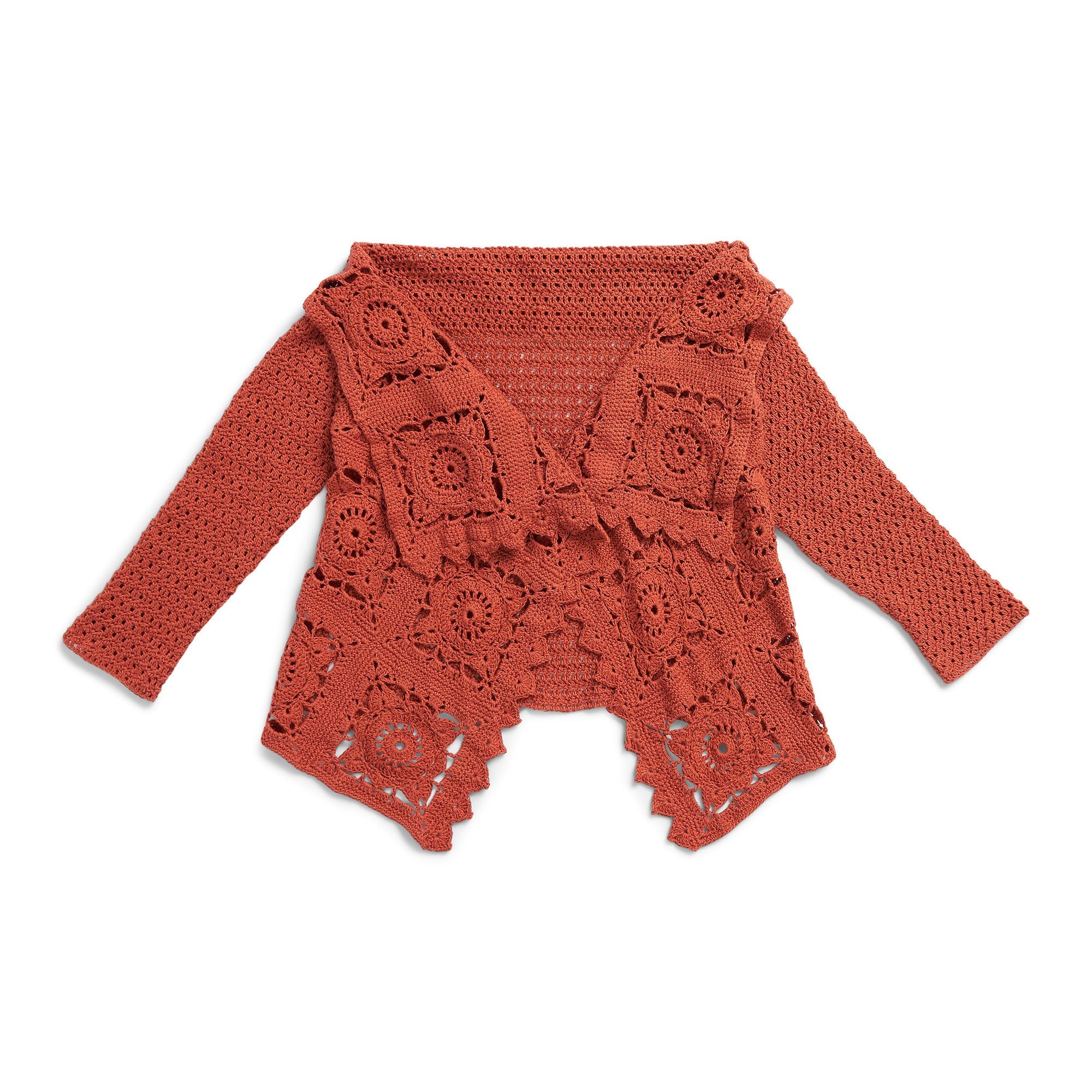 Patons Willowdale Crochet Cardigan — crochet cardigan pattern photo from Yarnspirations
