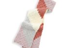 Red Heart On the Bias Crochet Scarf shown in the original Yarnspirations pattern photograph