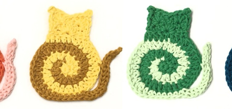 Swirly Spiral Cat crochet project by Atty*s