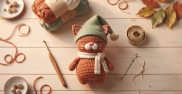cozy cat gnome crochet pattern